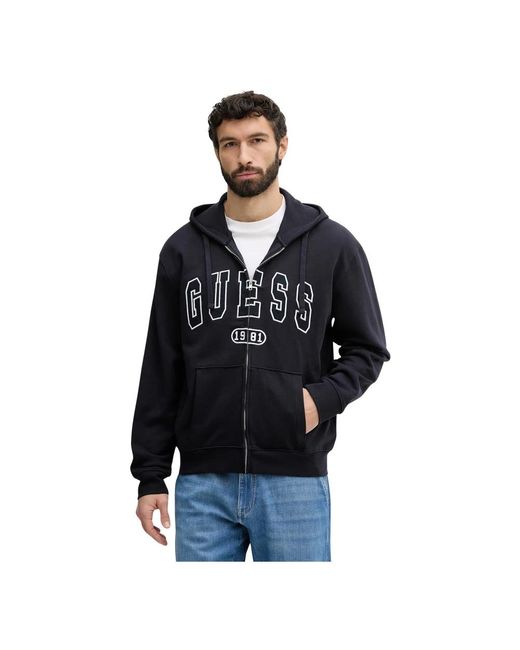 Zip-Throughs di Guess in Black da Uomo