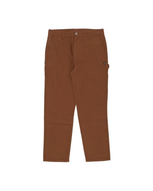 DOLLY NOIRE Brown Straight Trousers for men