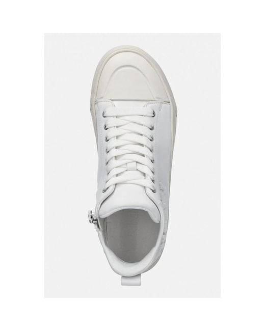 DKNY White Yaser Sneakers