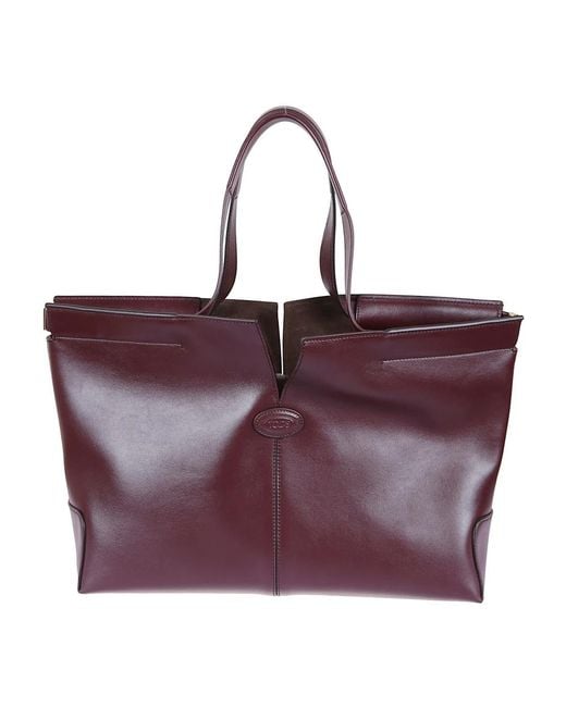 Tod's Purple Tote Bags