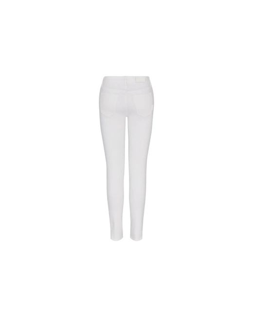 ARMANI EXCHANGE White Skinny Trousers