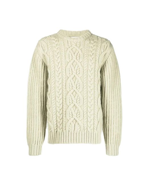 Dries Van Noten Green Round-Neck Knitwear for men