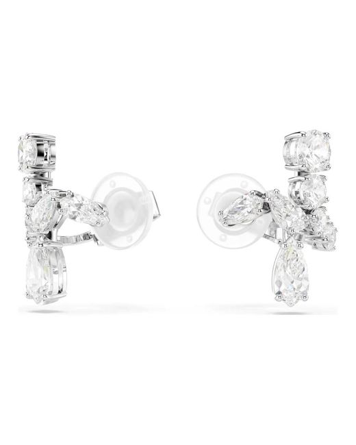 Earrings Swarovski de color Metallic