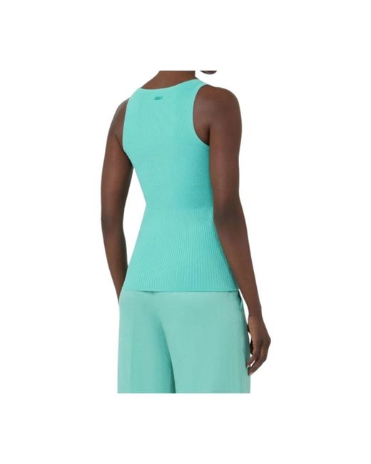 Max Mara Green Sleeveless Tops