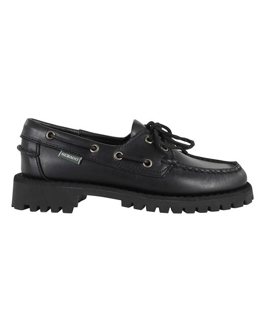 Sebago Black Boat Shoes