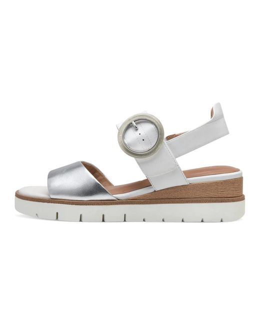 Tamaris White Wedges
