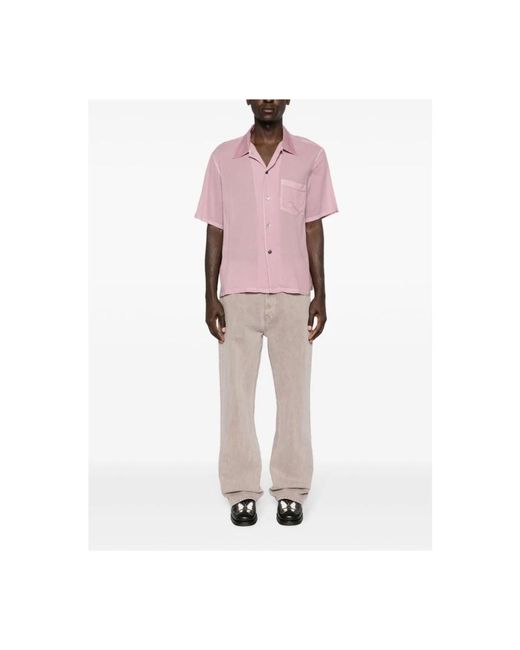 Our Legacy Pink Short Sleeve Shirts for men