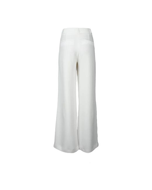 CoSTUME NATIONAL White Wide Trousers