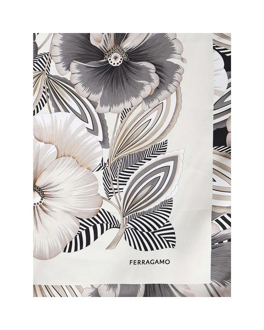 Ferragamo Metallic Silky Scarves