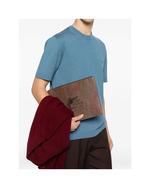 Etro Brown Clutches