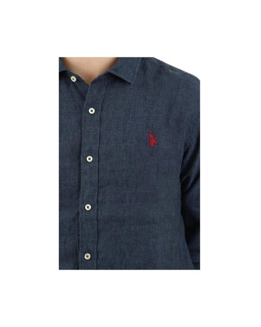 U.S. POLO ASSN. Blue Casual Shirts for men