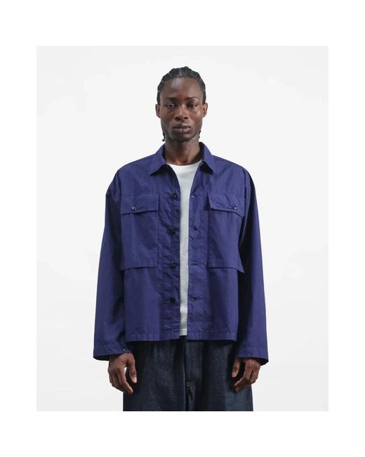 YMC Blue Casual Shirts for men