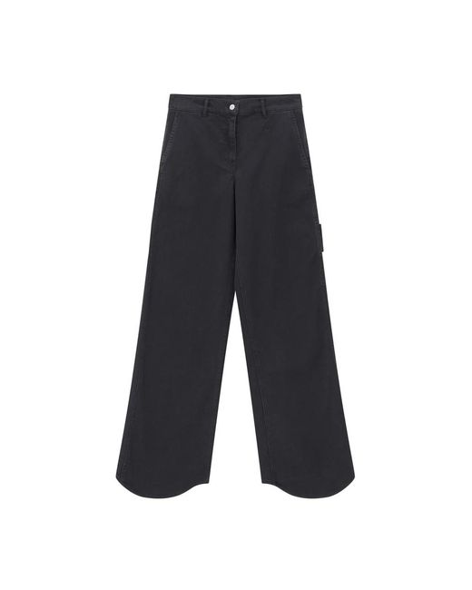Courreges Gray Wide Trousers