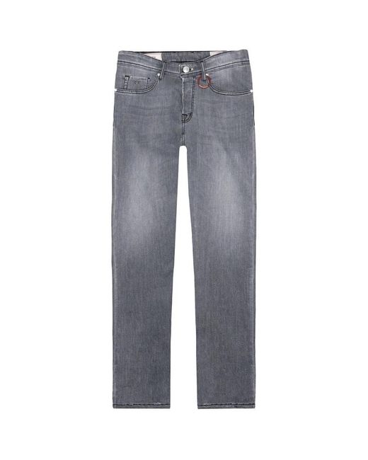 Tramarossa Gray Straight Fit Jeans for men