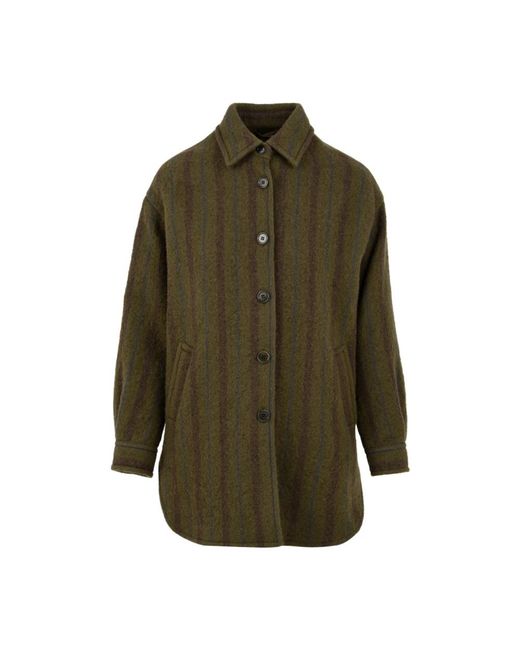 Aspesi Overhemden ,Groen ,Damesjas Model 1207 L532 21237 Militare in het Green