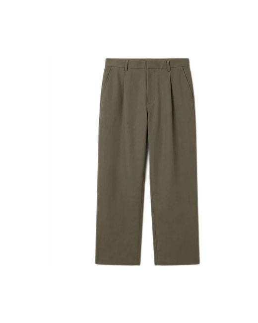 Closed Green Wide Trousers for men