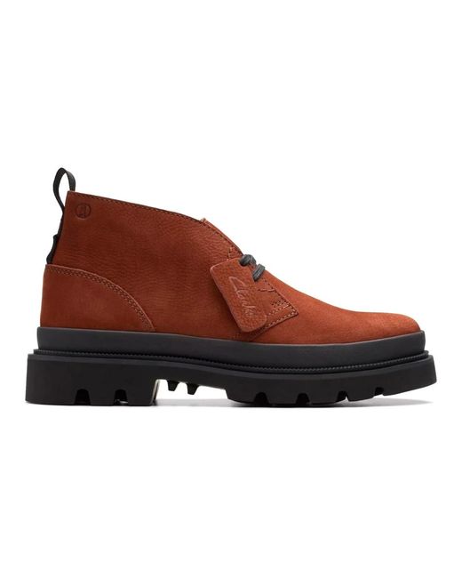 Lace-Up Boots di Clarks in Brown da Uomo