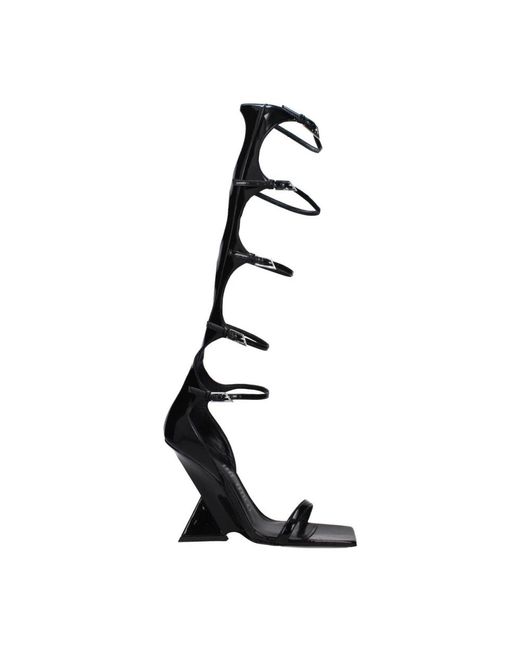 The Attico Black High Heel Sandals