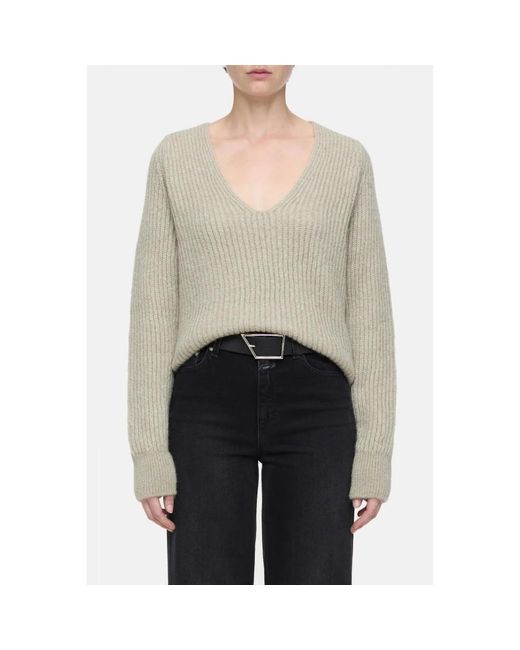 Closed Natural V-Neck Knitwear