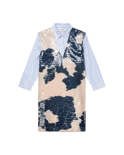 Munthe Blue Shirt Dresses