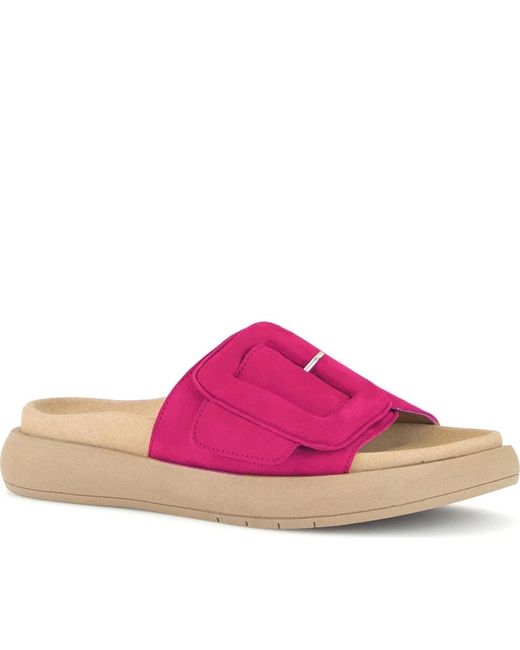 Shoes > flip flops & sliders > sliders Gabor en coloris Pink