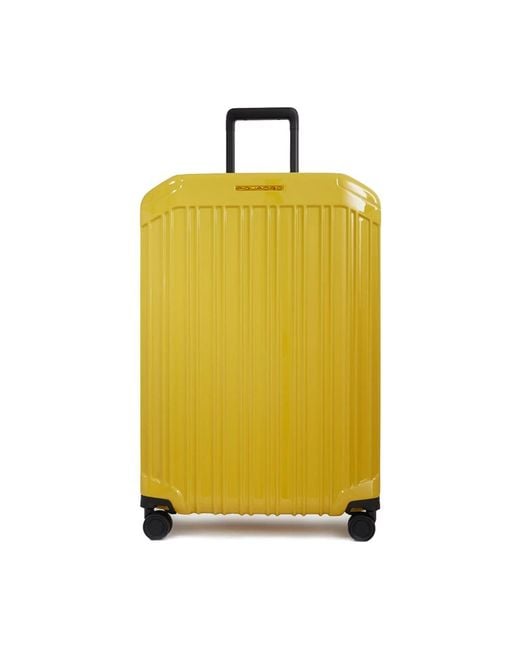Piquadro Yellow Large Suitcases