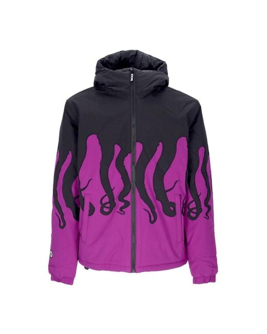 Octopus Purple Down Jackets for men