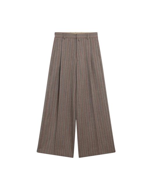 Dries Van Noten Gray Wide Trousers for men