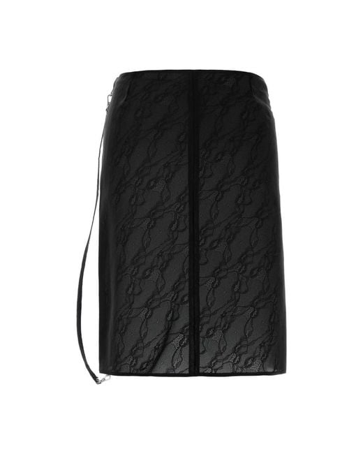 Courreges Black Pencil Skirts