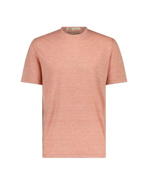 Maurizio Baldassari Pink T-Shirts for men