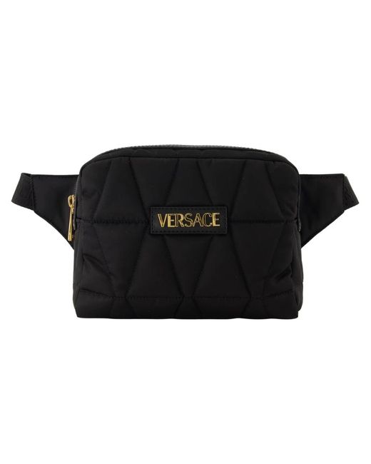 Versace Black Bum Bags for men