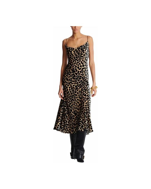 Balmain Midi Dresses in het Natural