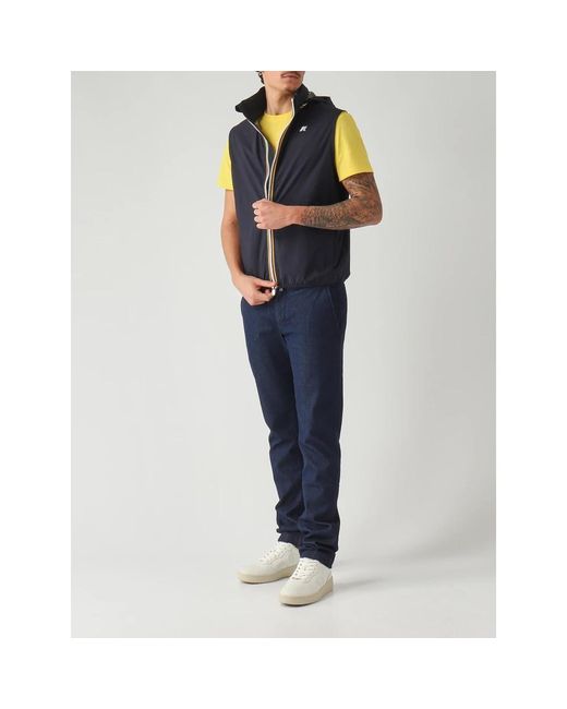 K-Way Blue Vests for men