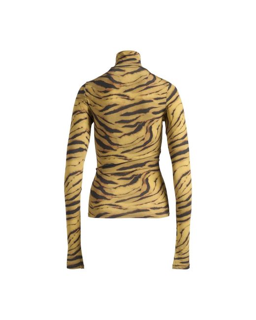Ganni Metallic Long Sleeve T-Shirts