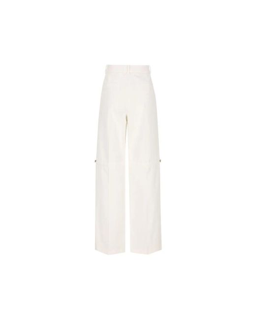 Fendi Technische Canvas Broek in het White