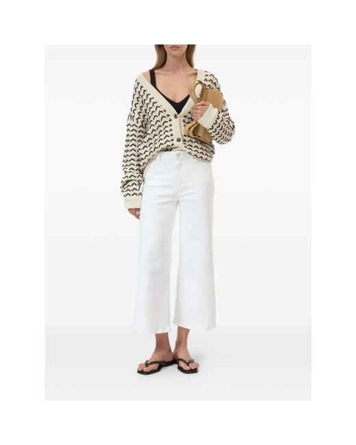 Cropped Jeans Closed de color White