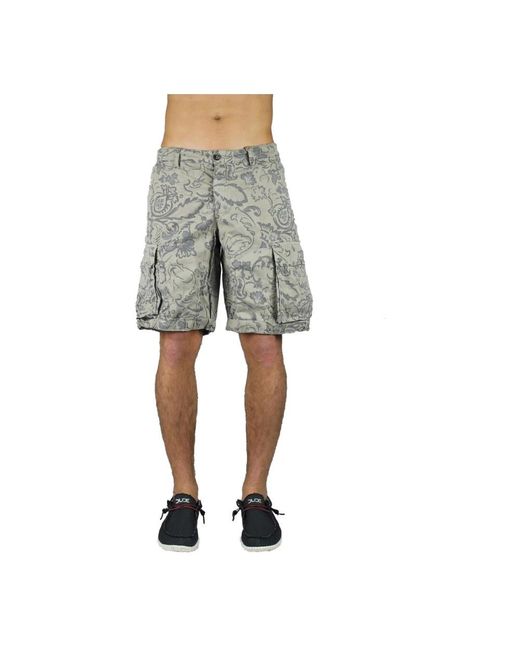 40weft Gray Casual Shorts for men