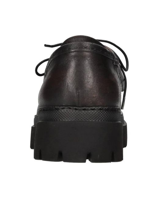 Pantanetti Brown Laced Shoes for men