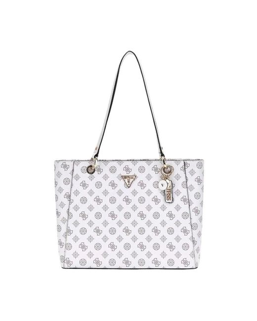 Guess White Noelle Weiße Schultertasche