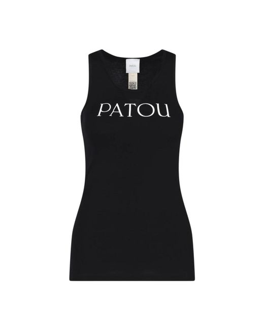 Patou Tops ,Zwart ,Mouwloze Tops in het Black
