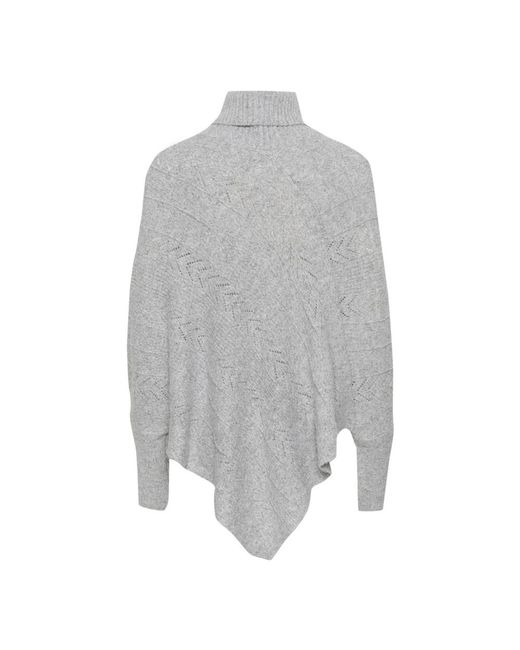Cream Gray Turtlenecks