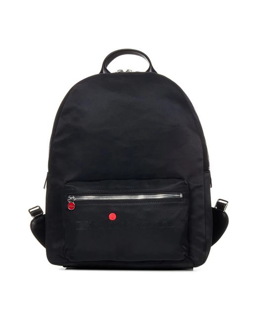 Kiton Black Backpacks for men