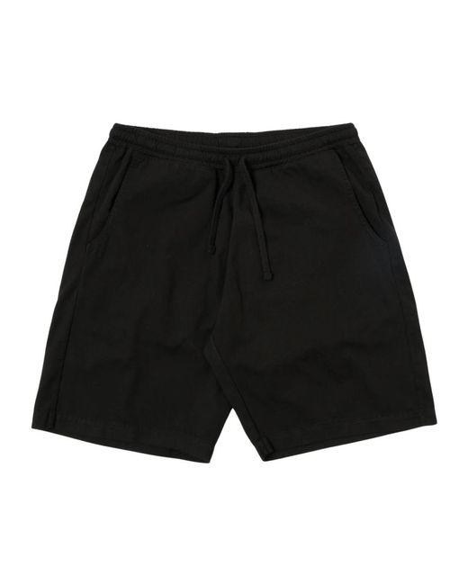 Universal Works Bequeme Shorts Mit Elastischem Bund in Black für Herren