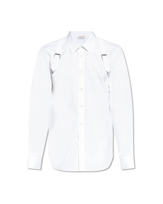 Alexander McQueen Baumwollhemd in White für Herren