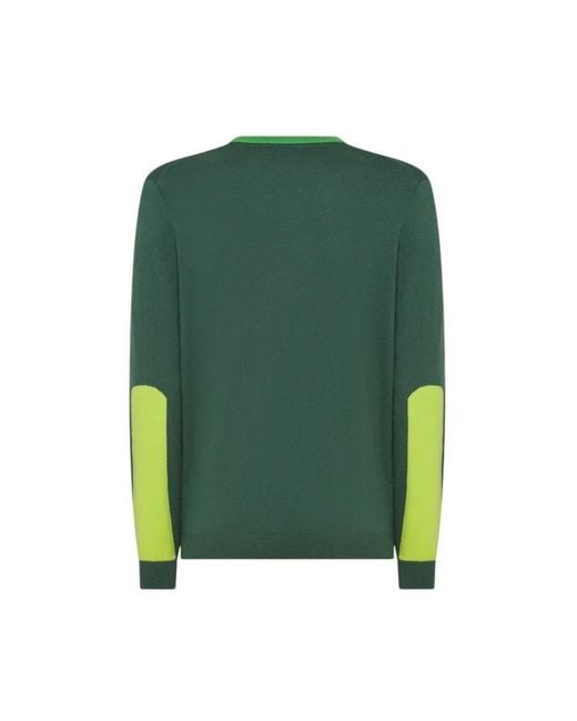 Sun 68 Green Round-Neck Knitwear for men