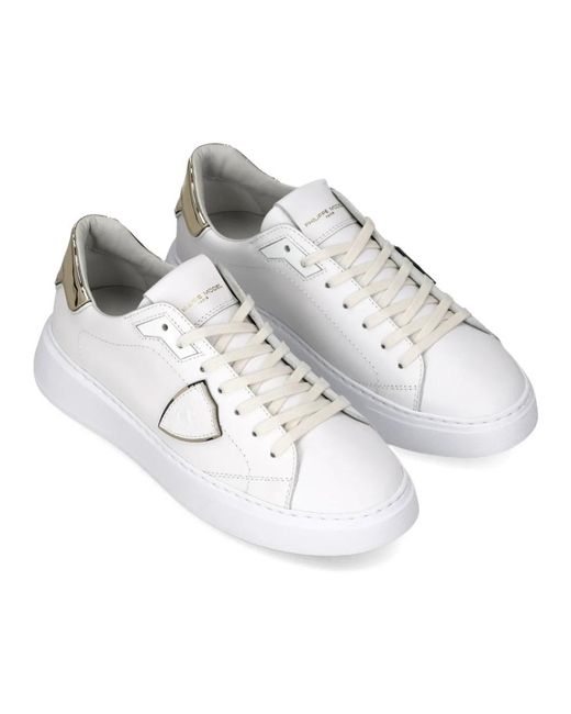 Philippe Model Temple Sneaker in het White