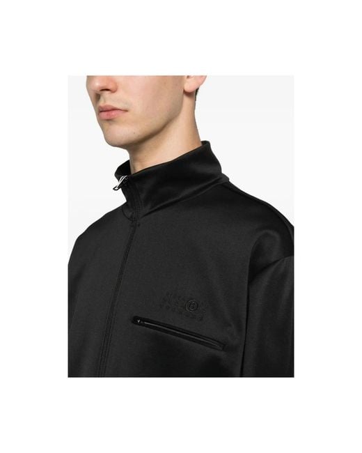 MM6 by Maison Margiela Black Zip-Throughs for men