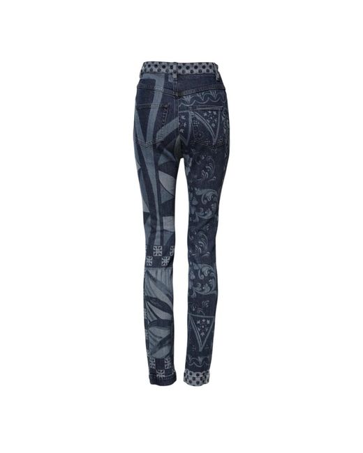 Dolce & Gabbana Blue Skinny Jeans