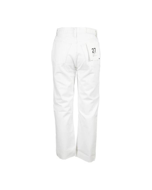 Re/done White Straight Fit Jeans