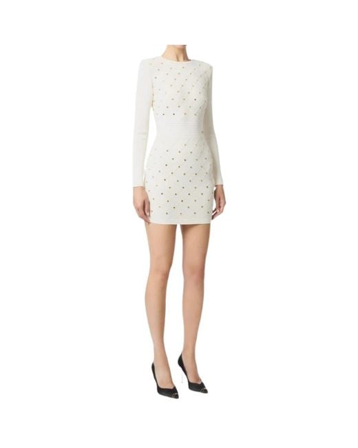 Short Dresses Elisabetta Franchi de color White